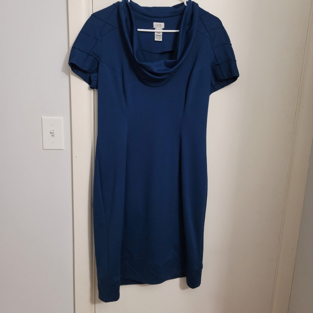 Cache blue Folded Neckline Dress - Picture 2 of 5